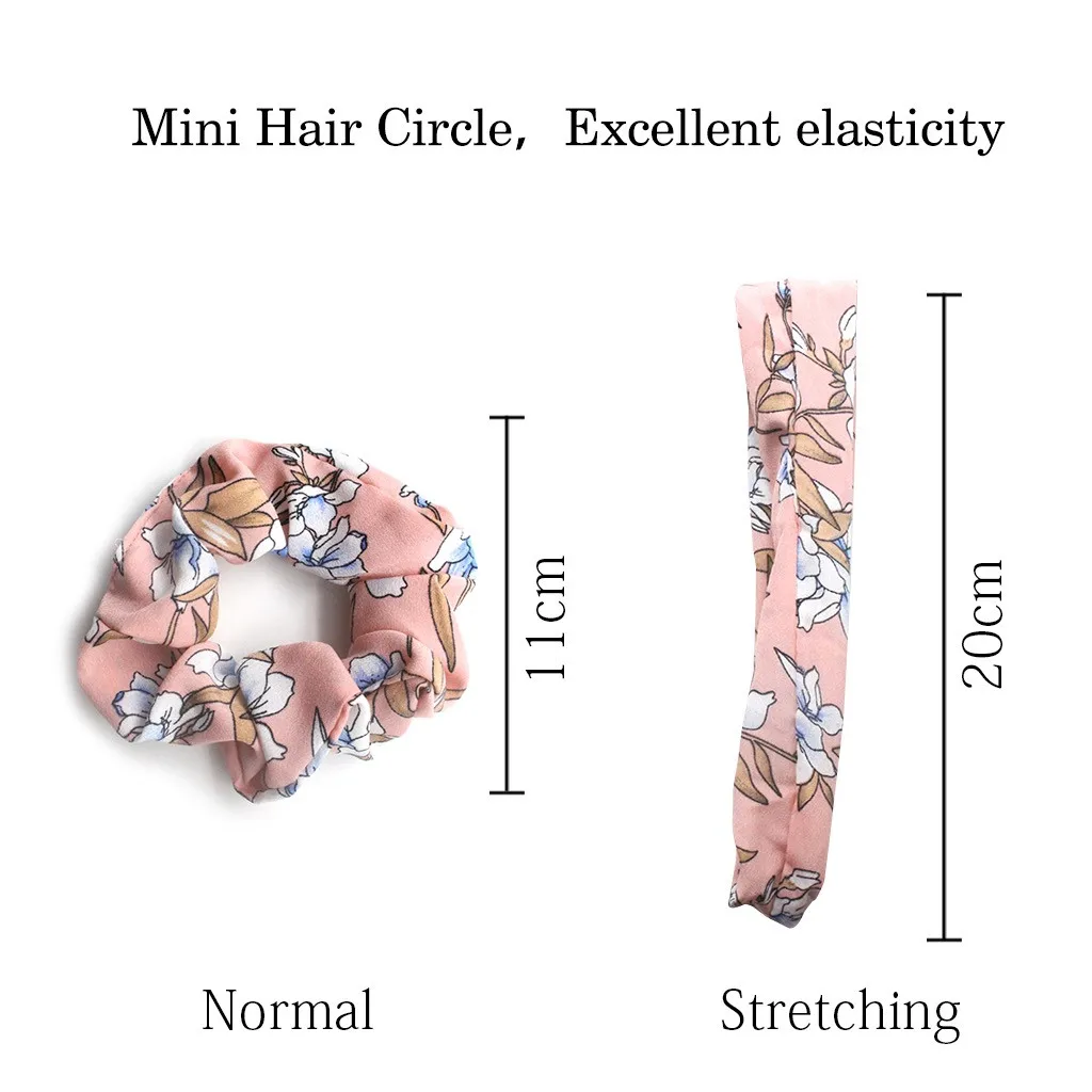 

50 Pcs Hair Scrunchies Chiffon Flower Hair Ties Elastic Hair Bands Ponytail Holder for Girls Women Teens Hair Accessory