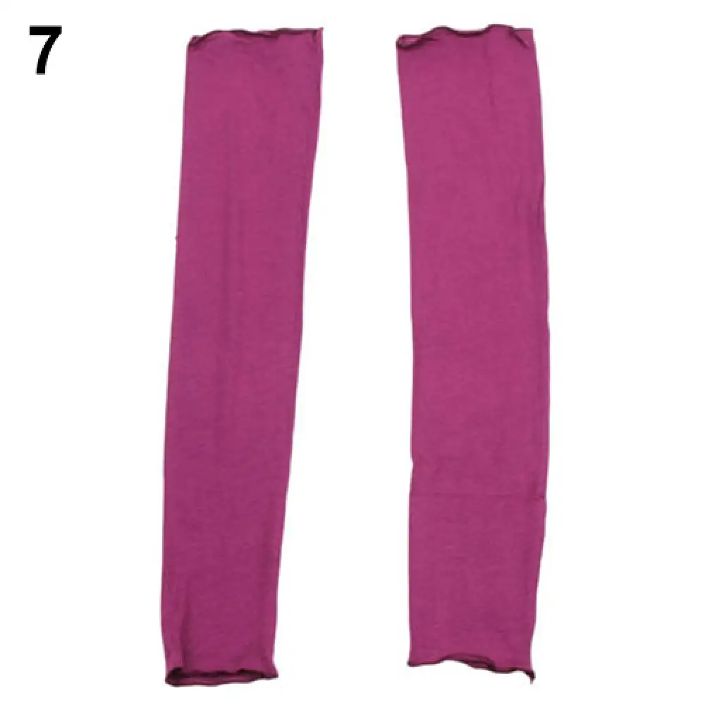 

Solid color Gloves Women Men Sunscreen Driving Gloves Lady Fashion UV Sun Protections Arm Warmer Long Fingerless Cotton Gloves