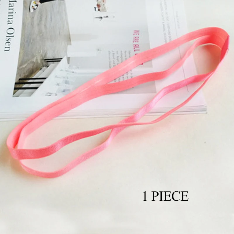 1 Pc Water Melon 3 шт., Модный женский Блестящий эластичный ободок на голову, повязка для волос, резинка для волос, повязка на голову для девочек, двойные резинки для волос, аксессуары для волос - Цвет: 1 Pc Water Melon
