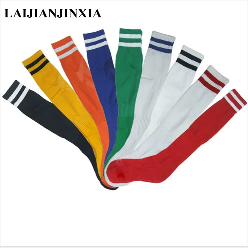 

Новые футбольные носки, Нескользящие длинные носки выше колена, полосатые футбольные носки, компрессионные чулки, уличные спортивные