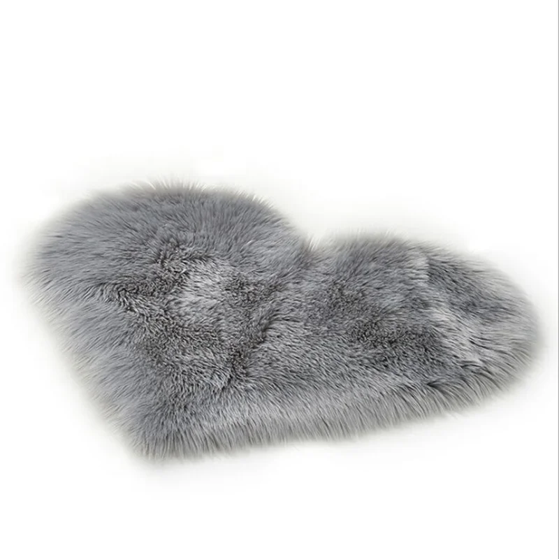 2020 искусственный шерстяной коврик с сердечком ковёр из овчины длинный плюшевый для гостиной/спальни диван