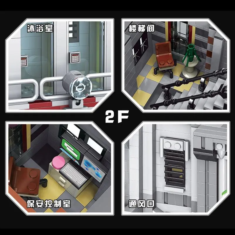 

7620PCS Building Blocks Movie Toys The MOC ARKNAMS ASYLUMS House Model Assembly Bricks Kids Educational Toys Christmas Gifts