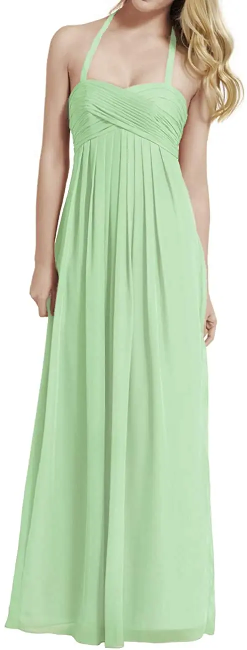 

Maternity Bridesmaid Dresses Long Evening Formal Dress Halter Pregnant Dress for Women Plus Size Ruched Dress
