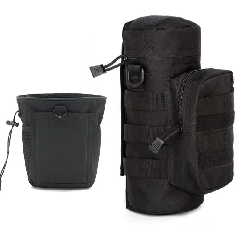 Two-piece Сумка Molle для военного тактического рюкзака Охотничьи аксессуары Сумка плечевой ремень рюкзак армейский пояс боевой ремень пакет клип - Цвет: Two-piece