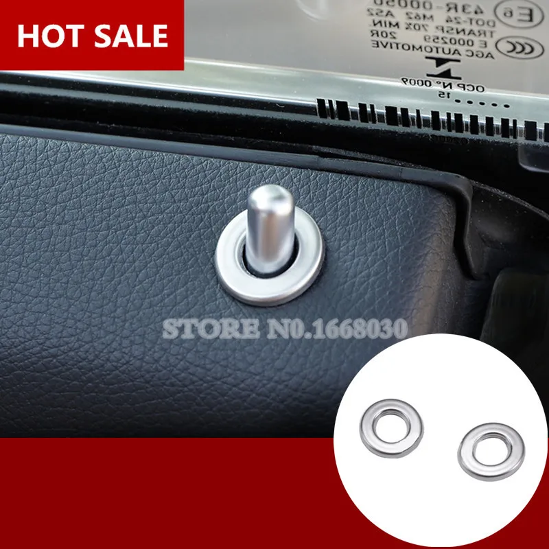 Внутренний дверной замок шпильки крышка 2 шт. для Benz E Class Coupe W207 C207 2009 2016 украшение