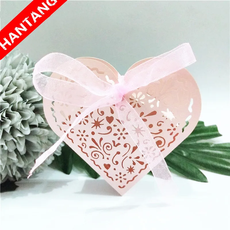 10 Pcs Heart-shaped Openwork Pattern Favor Gift Box Birthday Party Decoration Event Supplies Candy 5Z | Дом и сад