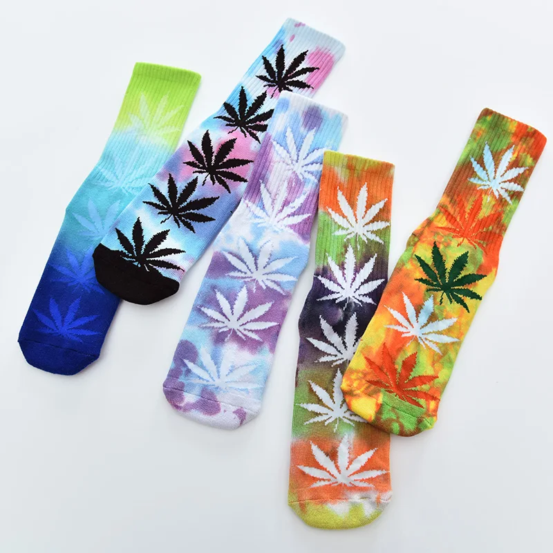 Кленовые носки с листьями для мужчин и женщин бренд Tide Street Европа Америка ins Trend High