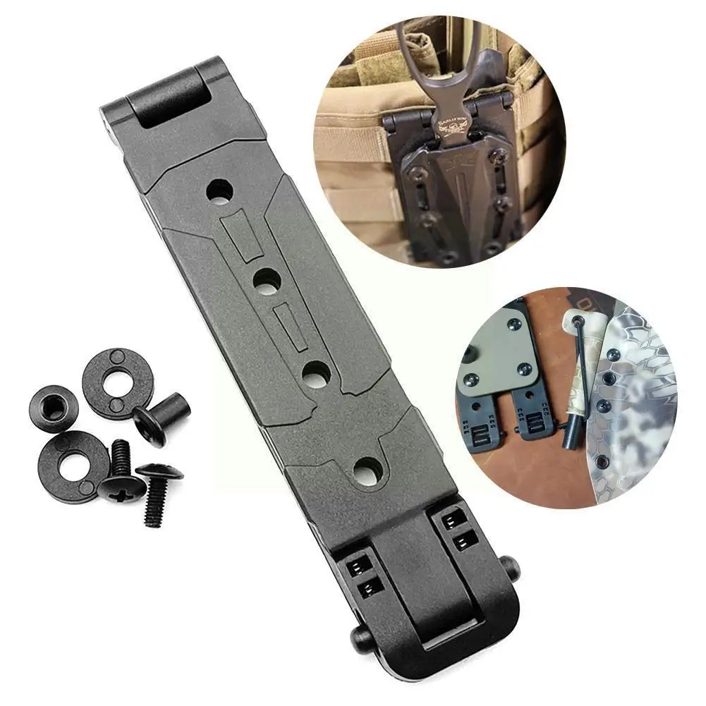 

Tactical Molle K Sheath Kydex Scabbard Back Waist Clip Gun Holster Kit Vest Belt Clip Magazine Accessories Attach Hunting P L1p0
