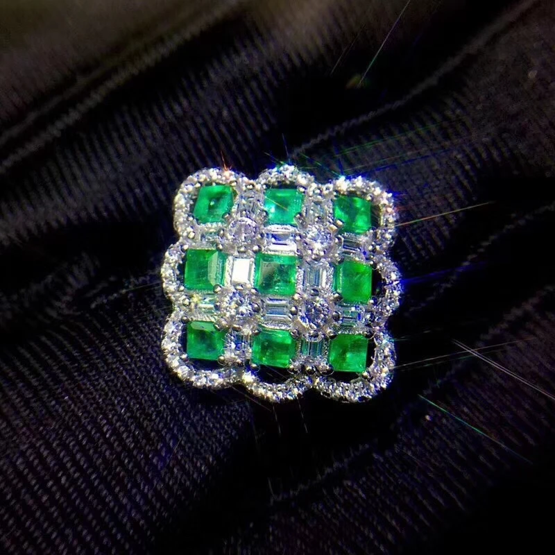 KJJEAXCMY Изящные Ювелирные изделия имитация серебра натуральный драгоценный камень