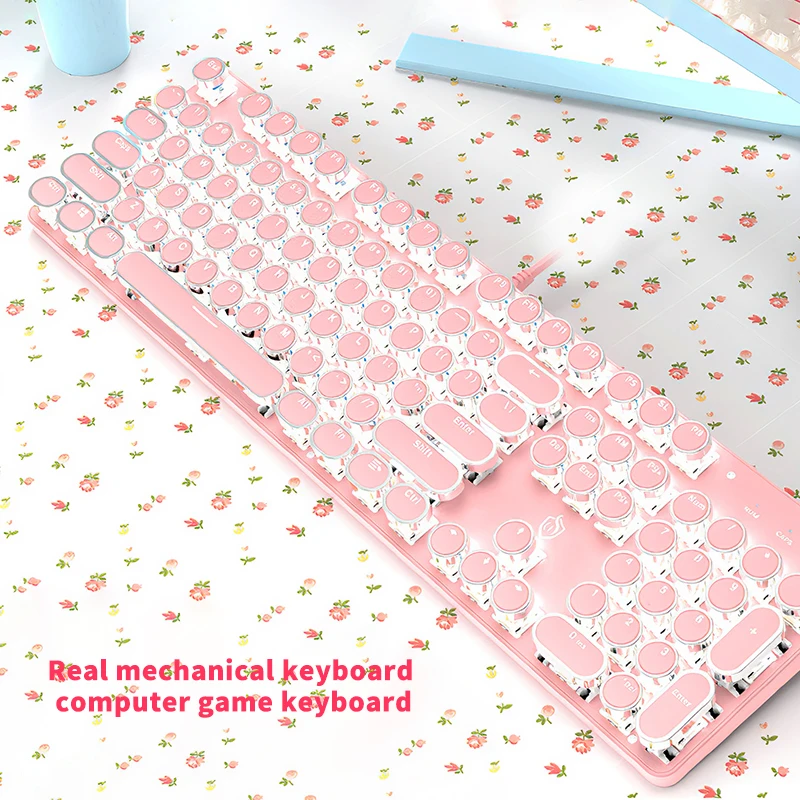 

104 (Keys) Mechanical Shaft Mechanical Ergonomic Design Hot Swappable Switch Support Lighting Effects With RGB Switch Led