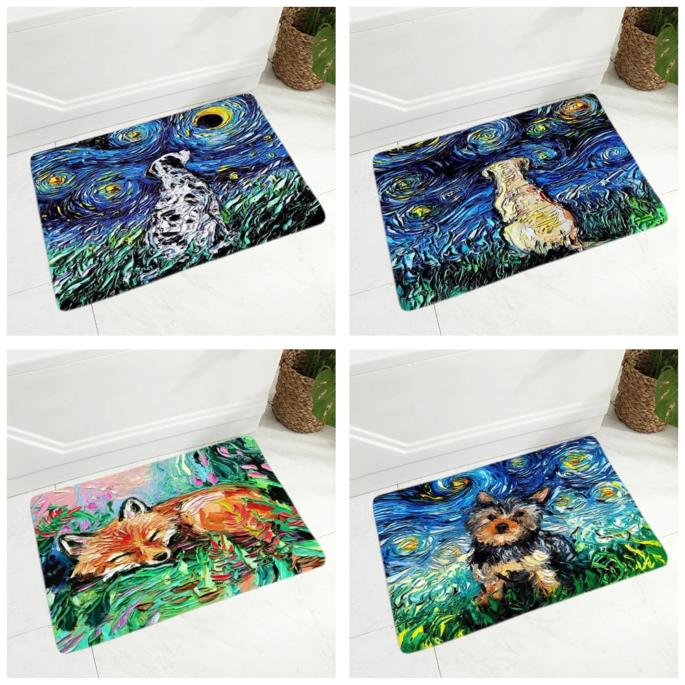 Мультяшный коврик с кошкой напольный мультяшный собакой для детской комнаты