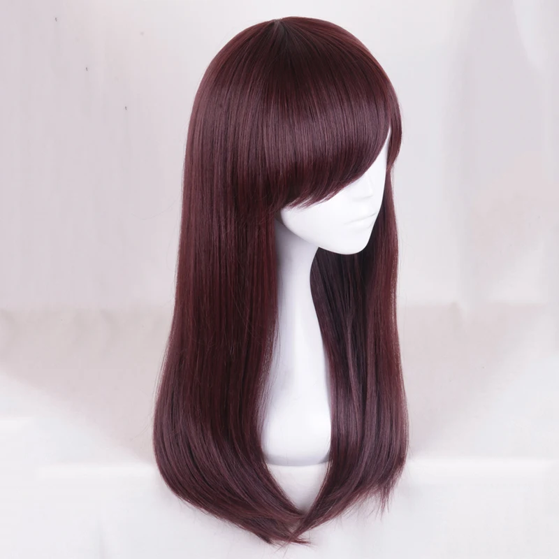 Парик для косплея Game OW DVA Женский термостойкий синтетический Хэллоуина вечерние