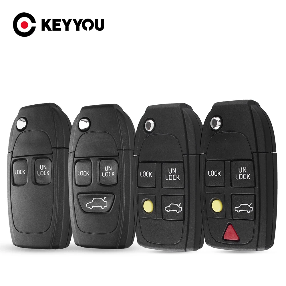 

KEYYOU для Volvo S60 XC90 V50 S40 V70 S60 S70 S80 XC70 модифицированный флип-чехол для автомобильного ключа с дистанционным управлением чехол для ключа NE66 Blade