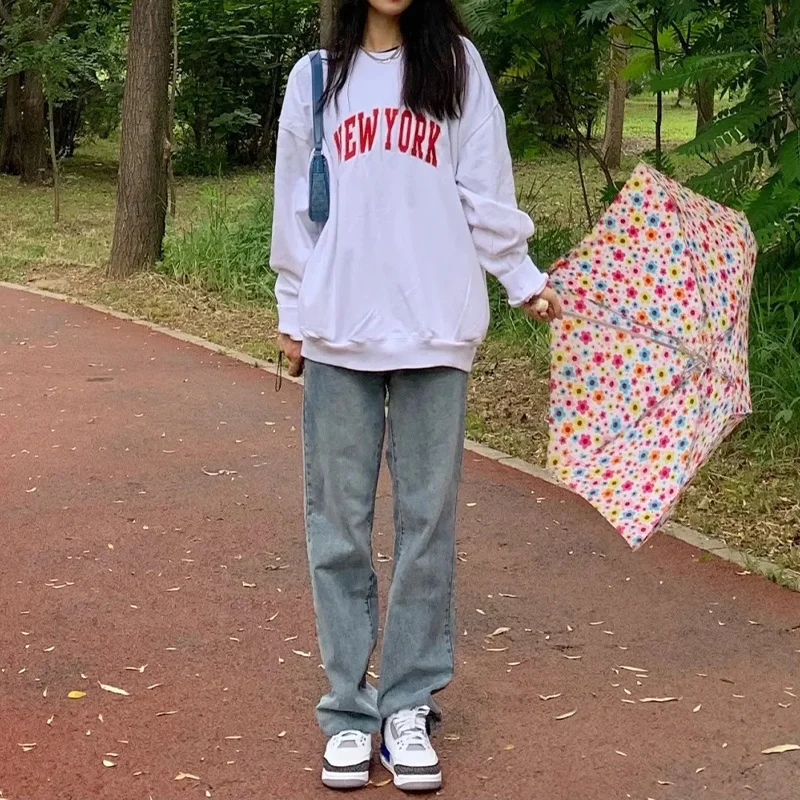 Женский винтажный свитер в Корейском стиле Свободное пальто с капюшоном и