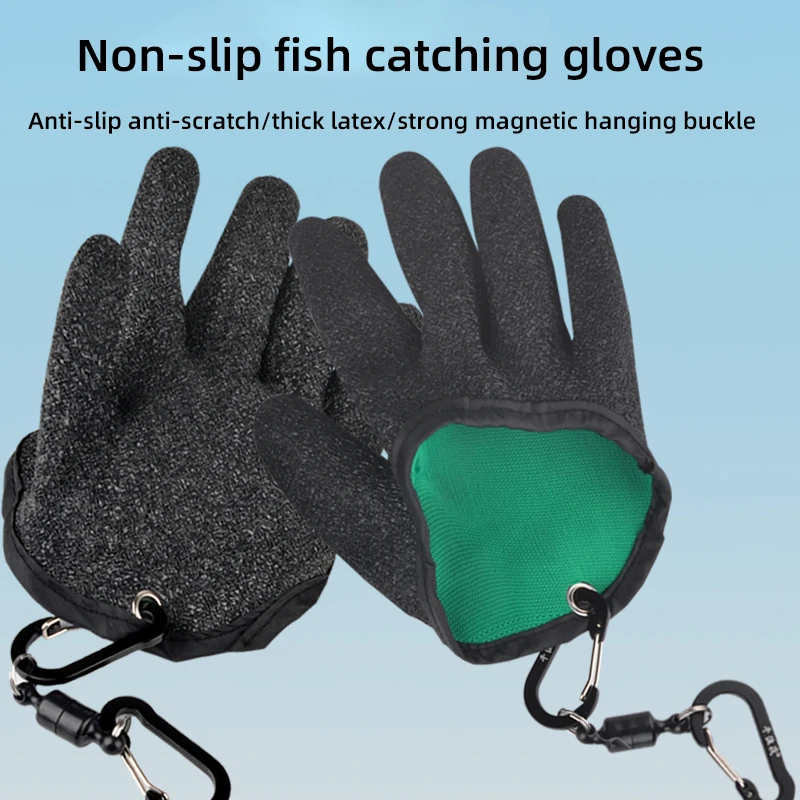 

Fishing Catching Gloves Protect Hand from Puncture Scrapes Fisherman Professional Catch Fish Waterproof Slip Tools