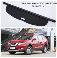 fits for nissan x trail xtrail 2014 2019black beige high qualit car rear trunk cargo cover security shield screen shade