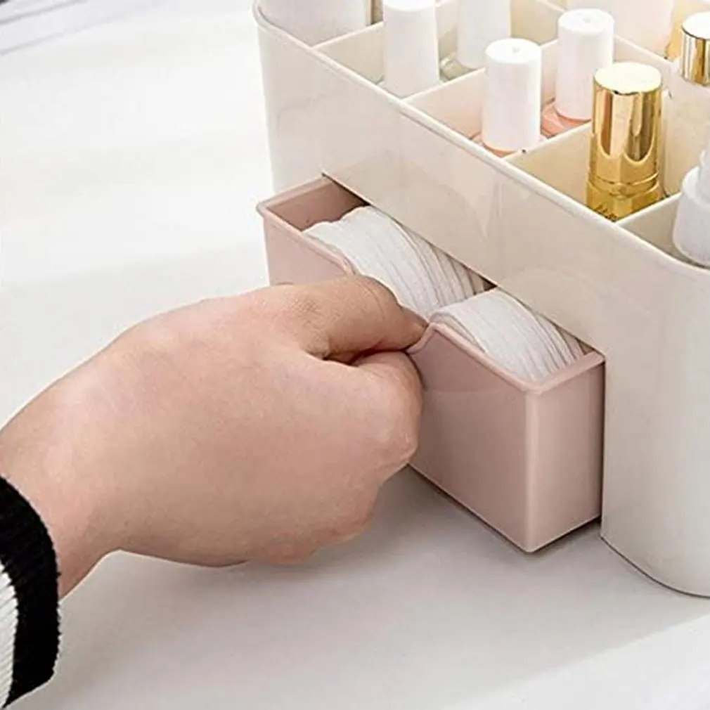 

Drawer Cosmetic Storage Box Makeup Brush Finishing Box Desktop Jewelry Skin Care Compartmental Dressing Box