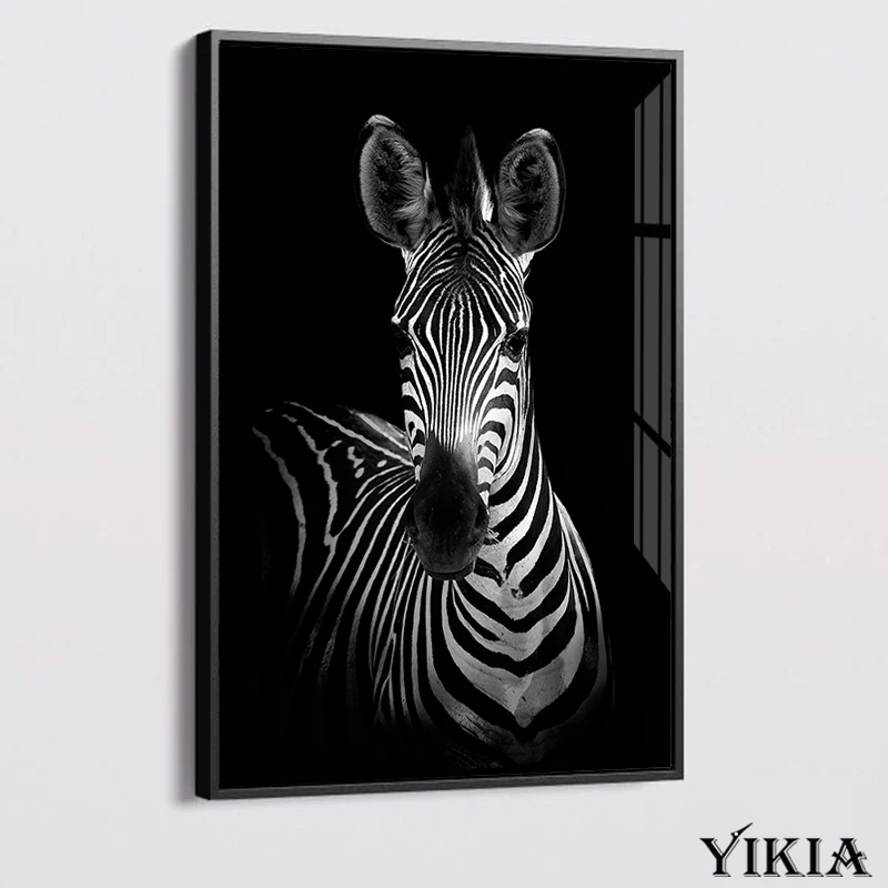 

Baboon Zebra Rhino Lion Wolf posters on the wall Black White Modern Art Canvas Print Painting Abstract Animal Home Decor Picture