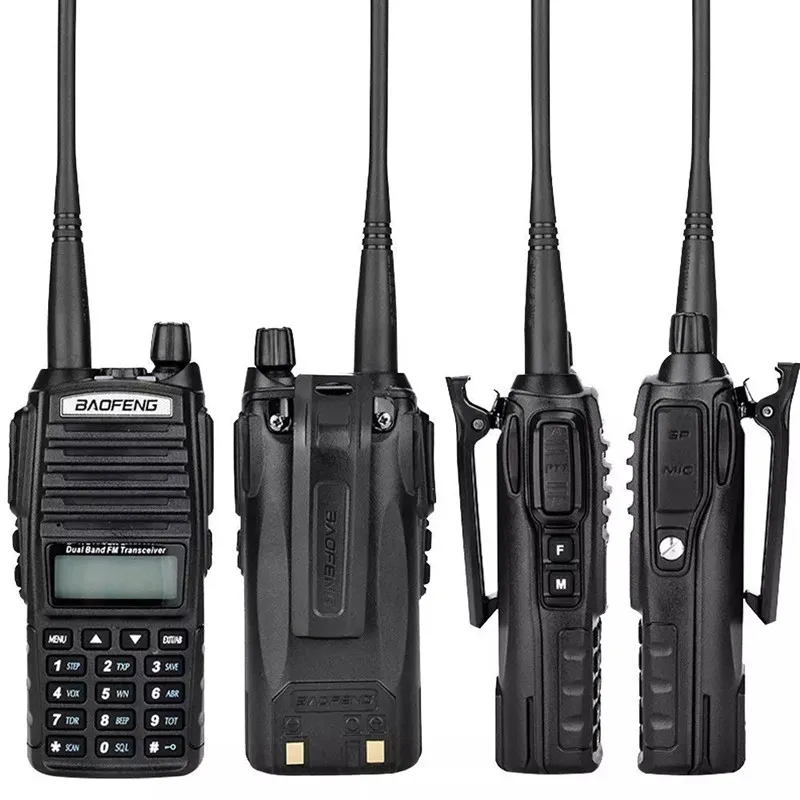 2Pcs Baofeng UV-82 Dual Band VHF/UHF 136-174/400-520 MHz 8W Handheld FM Transceiver Waterproof Two Way Radio Amateur Scanner