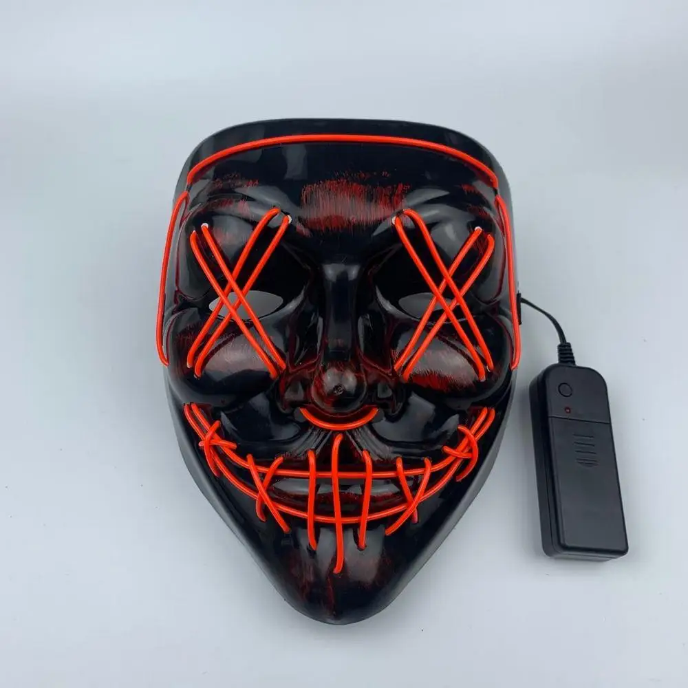 Маска для Хэллоуина светодиодный светильник Забавные Маски маска выборов