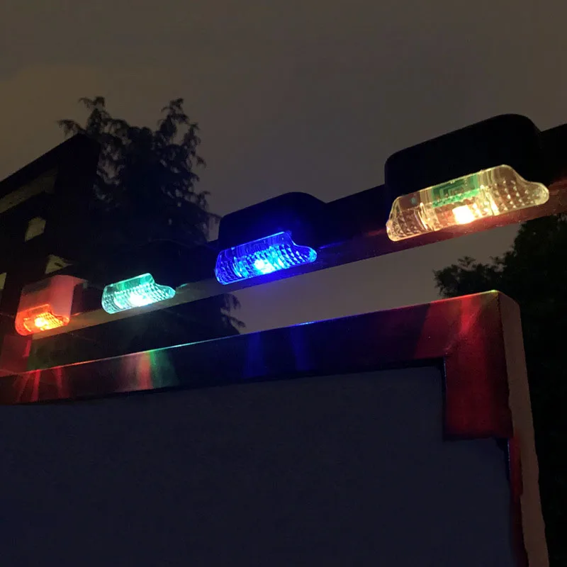 

4/8/12/16pcs LED Solar Lamp Path Stair Outdoor Waterproof Wall Light Garden Landscape Step Deck Light Balcony Fence Solar Lights