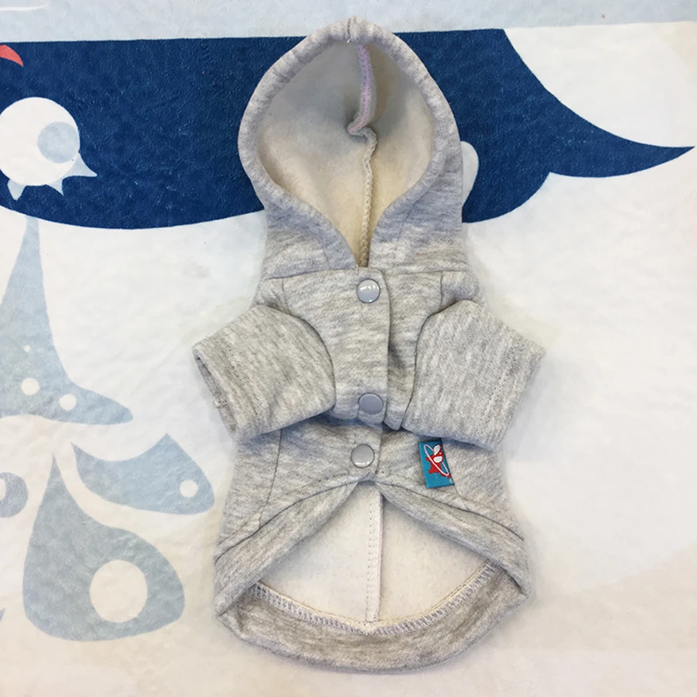 Hoomall, пальто для собак, хлопок, зимняя теплая одежда для маленьких собак, для чихуахуа, мягкий меховой капюшон, куртка для щенков, одежда для собак, 5 размеров