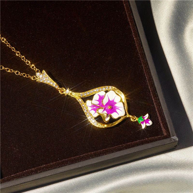 

Flower geometric shape women's necklace pendant fashion popular jewelry Valentine's day gift party prom jewelry wholesale