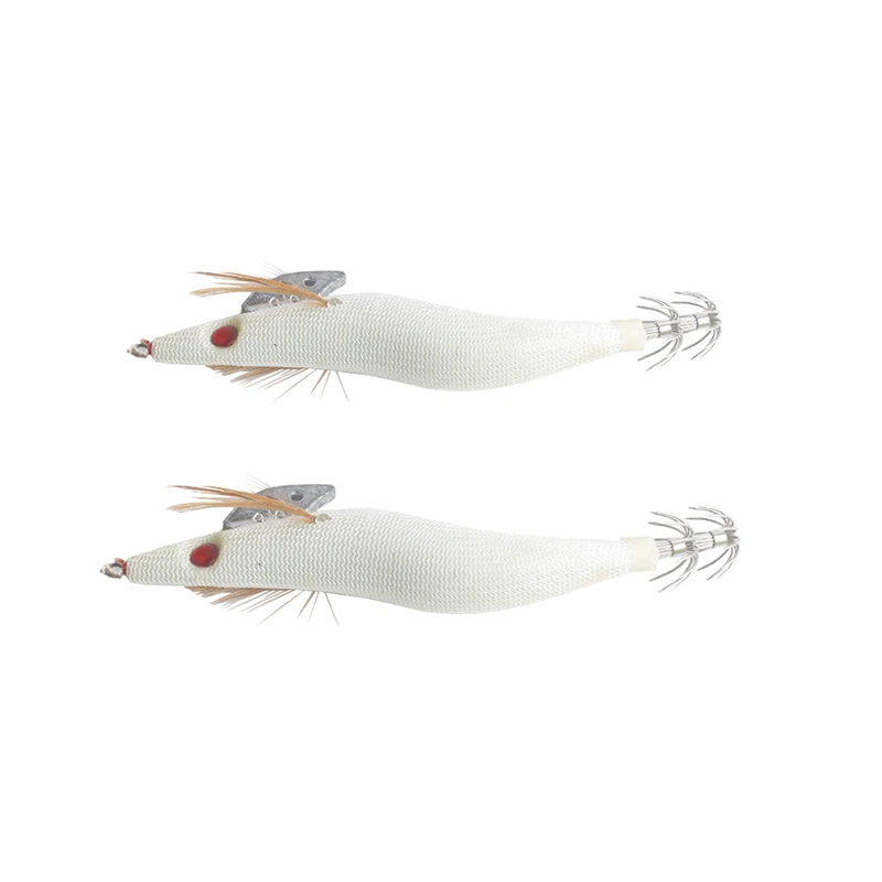 Светящаяся белая деревянная креветка двухслойные зонтик кальмары крюк