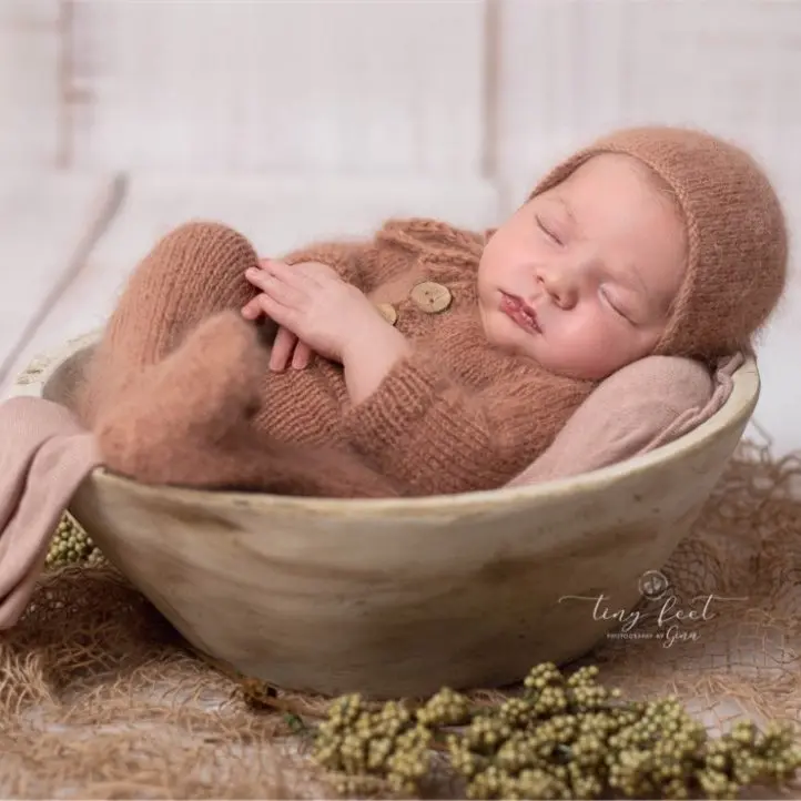 Реквизит для фотосъемки новорожденных, Мягкий комбинезон с пушистыми ножками для детских фотосессий от AliExpress RU&CIS NEW
