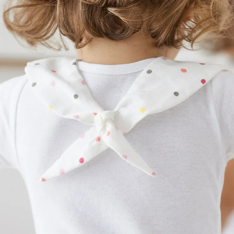 Baby Bibs Cute Cartoon Pattern Saliva Towels Soft Breathable Comfortable Adjustable Size Stuff For Babies From 0 To 3 Years | Детская