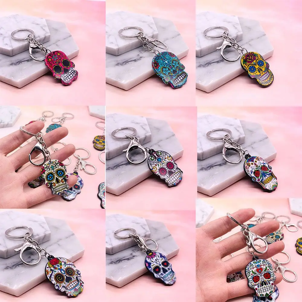 Подарочный Брелок Calavera с мексиканским рельефным черепом брелок сахарным для