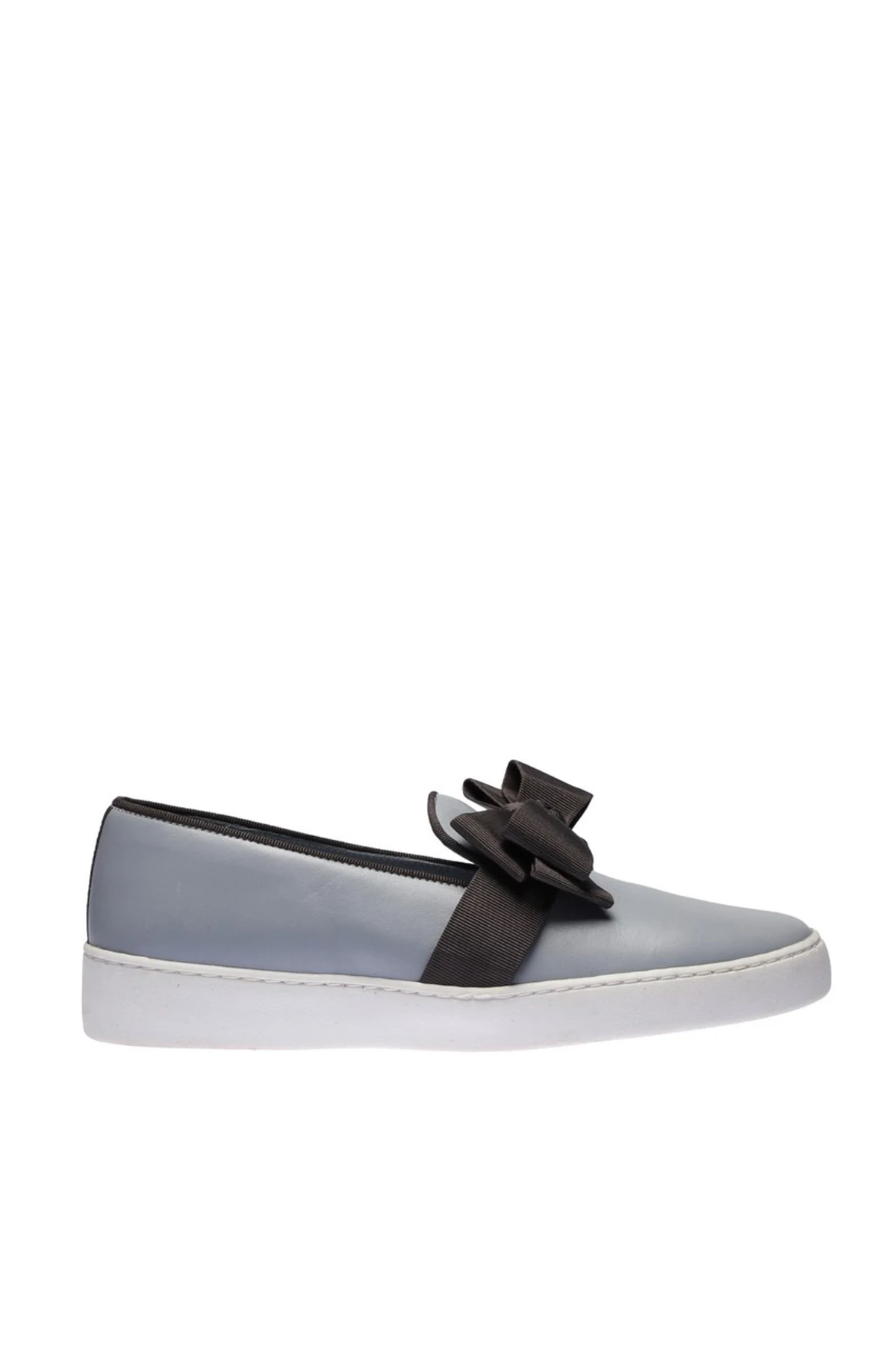 Женская обувь синего цвета из натуральной кожи с жемчугом Кроссовки