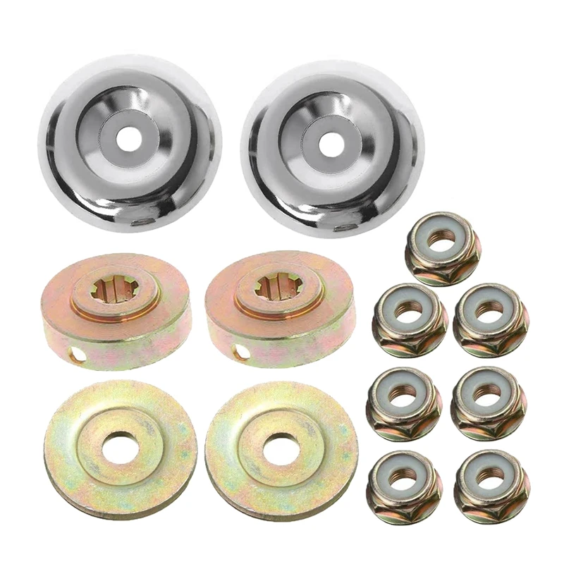 

8 Pcs Lawnmower Gearbox Universal Brush Cutter Blade Gearbox Adapter With 5 Pcs Trimmer Thread For Strimmer Brush Cutter