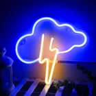 Креативный неоновый светодиодный светильник в виде облака, Настенный декор на батарейкахс питанием от usb, художественный декоративный светильник для детской комнаты, праздничное украшение для вечеринки