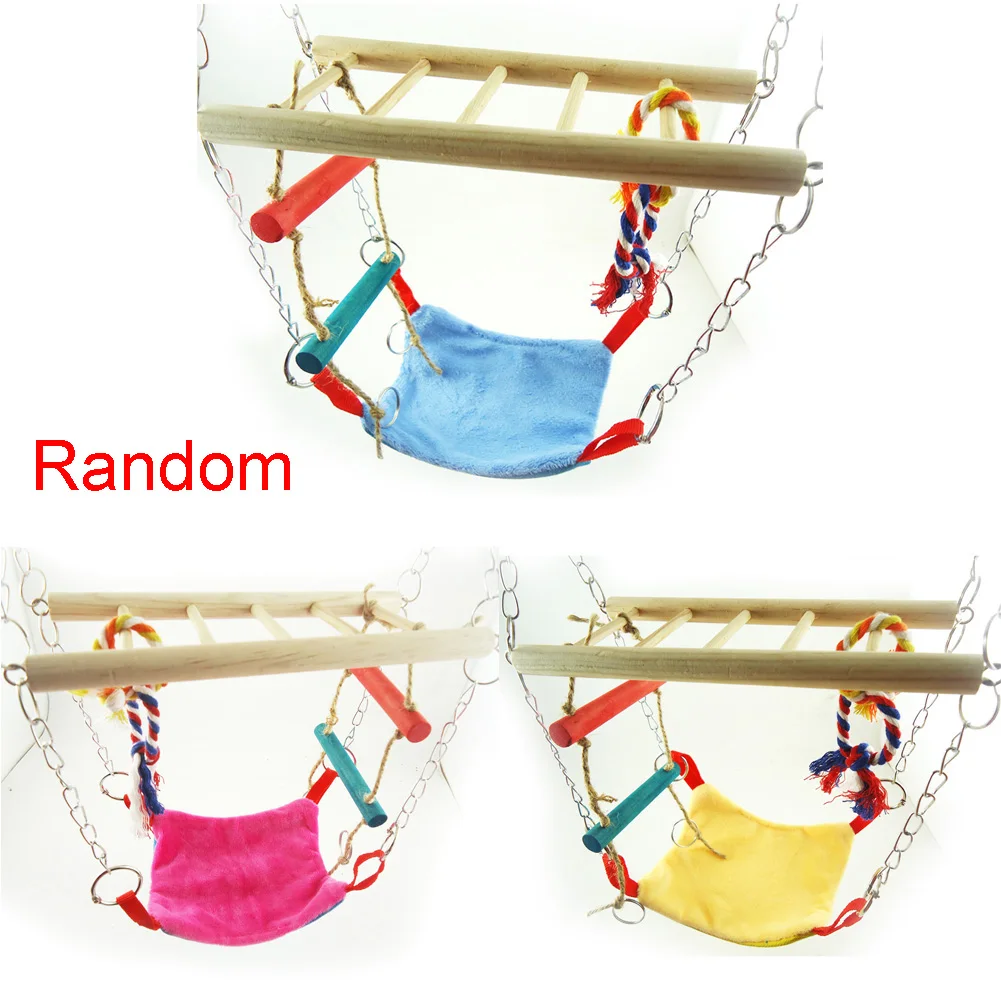 Качели Попугай гамак Птица Животное игрушка хомяк лестницы портативный
