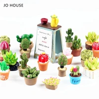 jo house mini simulation cartoon succulents potted accessories 112 dollhouse minatures model dollhouse accessories