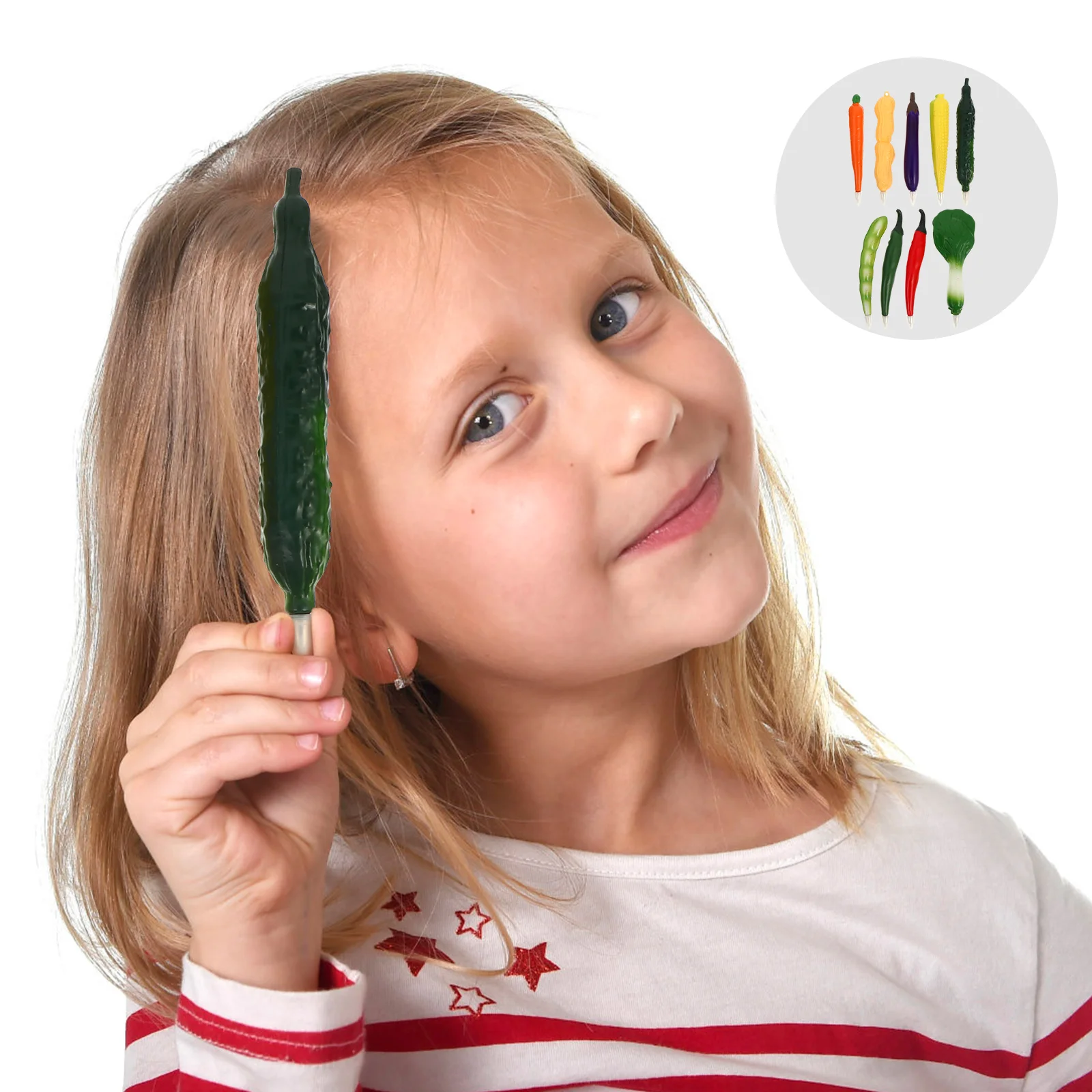 

9 шт. Письменные ручки в форме фруктов, Студенческая ручка, канцелярские принадлежности (случайный стиль)