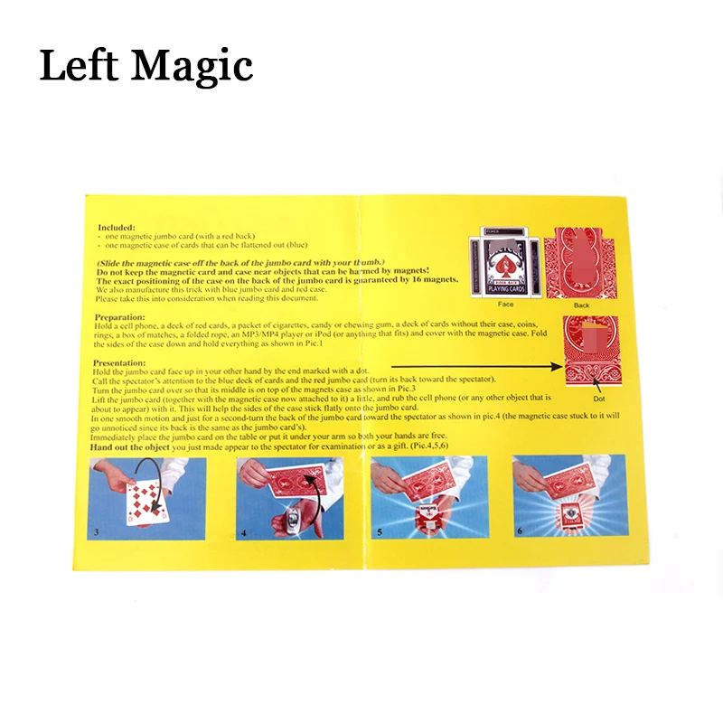 Волшебные трюки для мобильных телефонов с колоды крупным планом Инструменты