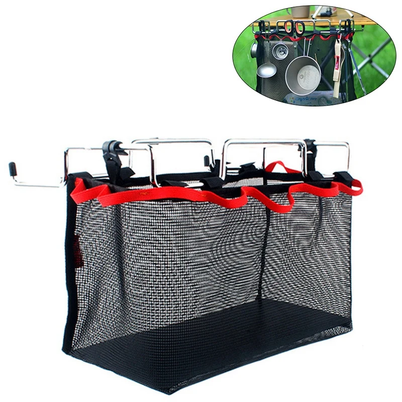 Storage Net Bag Stuff Mesh For Picnic Outdoor Camping Kitchen Folding Table Hanging | Tools