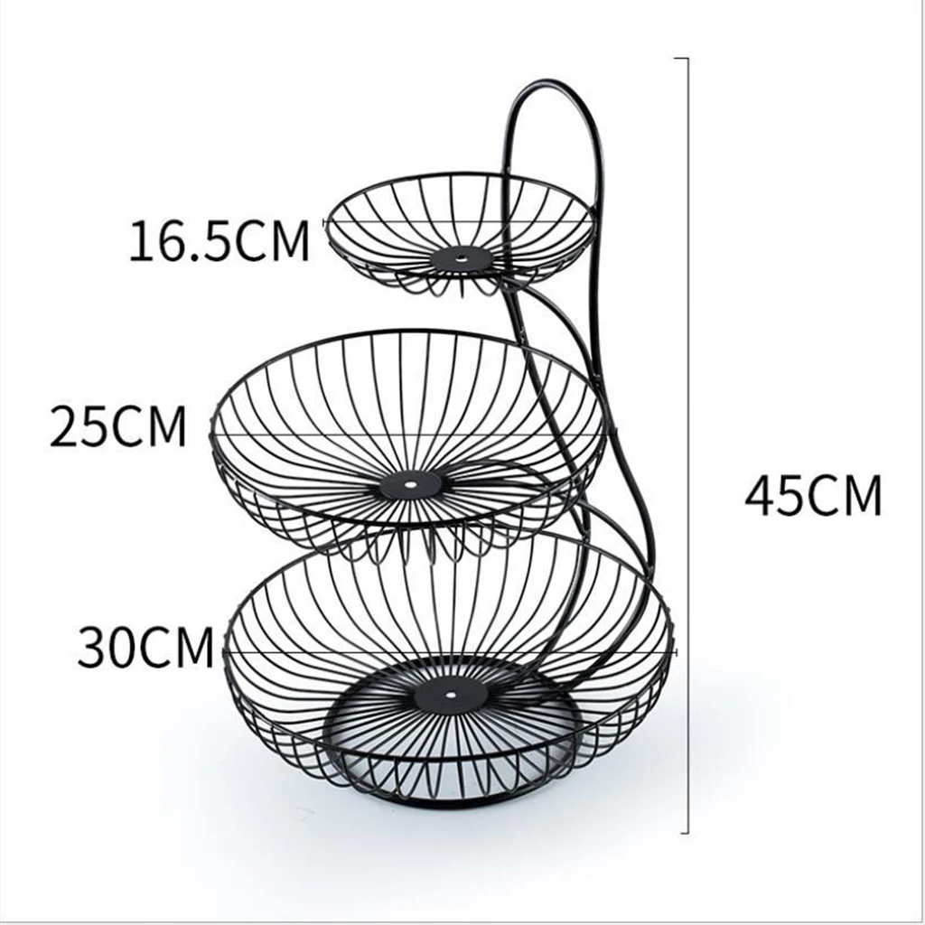 

2-Tier/3-Tier Modern Fruit Basket Stand Vegetable Organizer Countertop