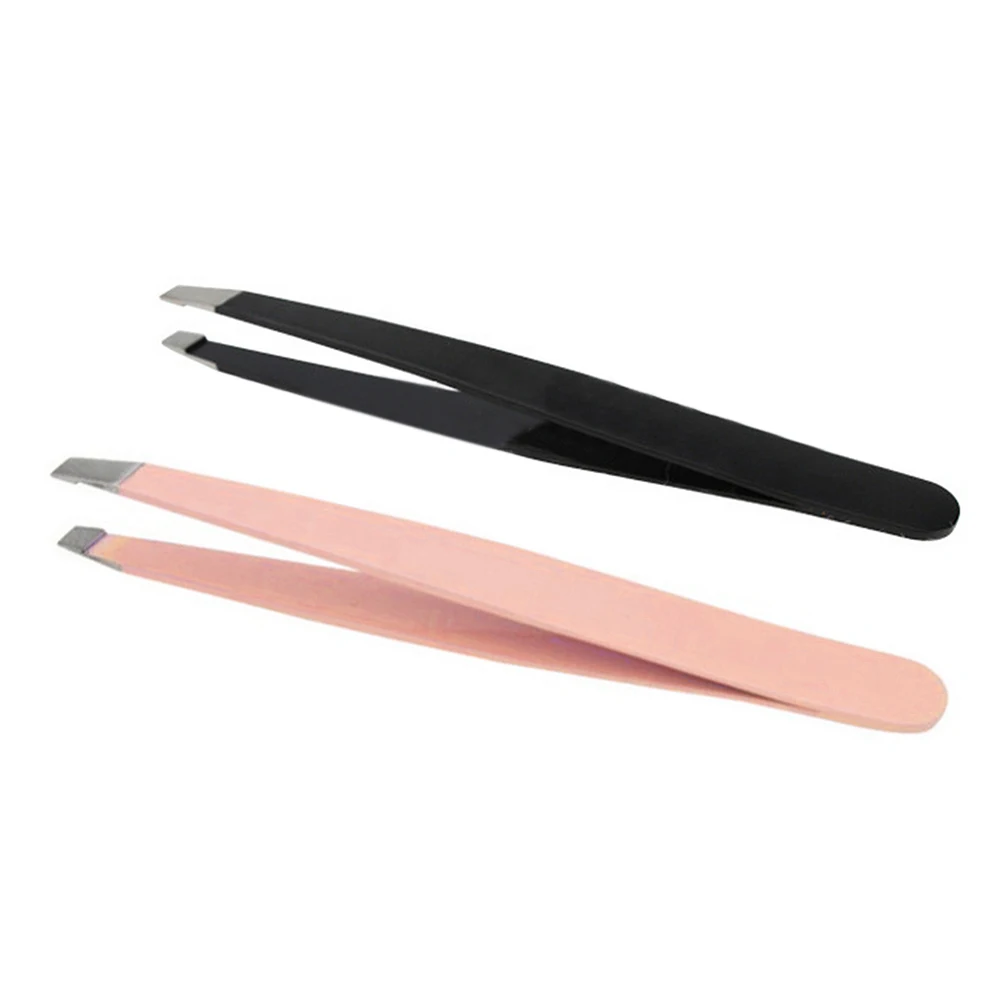 

Beauty Eyebrow Facial Hair Removal Pluking Removing Tweezers Pink Black Hot