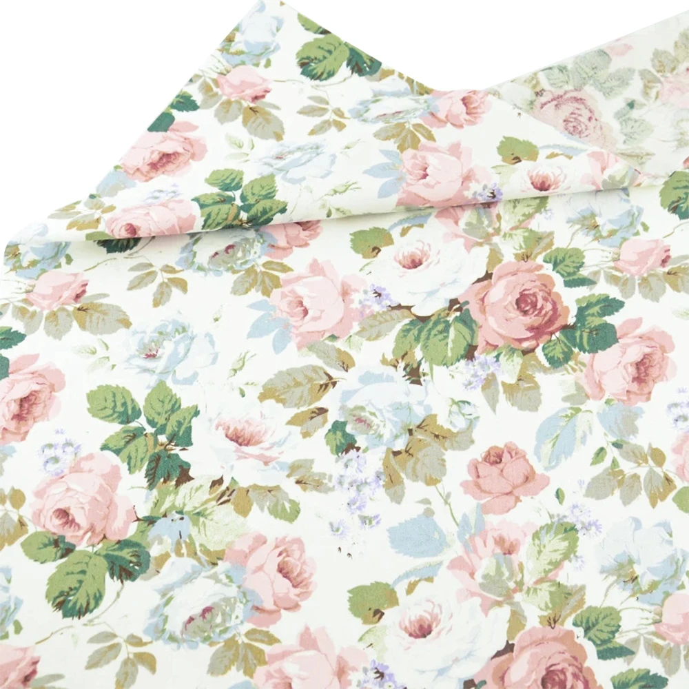 Good Flower Cotton Fabric Quilting Doll Sewing Cloth Home Textile Decor Bedding Clothing Patchwork Scrapbooking Teramila Fabrics|flower cotton