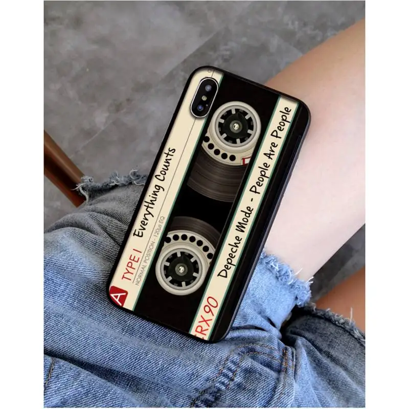 mixtape vintage Magnetic tape Cassette audio tape Phone Case for iphone 11 Pro Max X XS MAX 6 6s 7 8 plus 5 5S 5SE XR SE2020