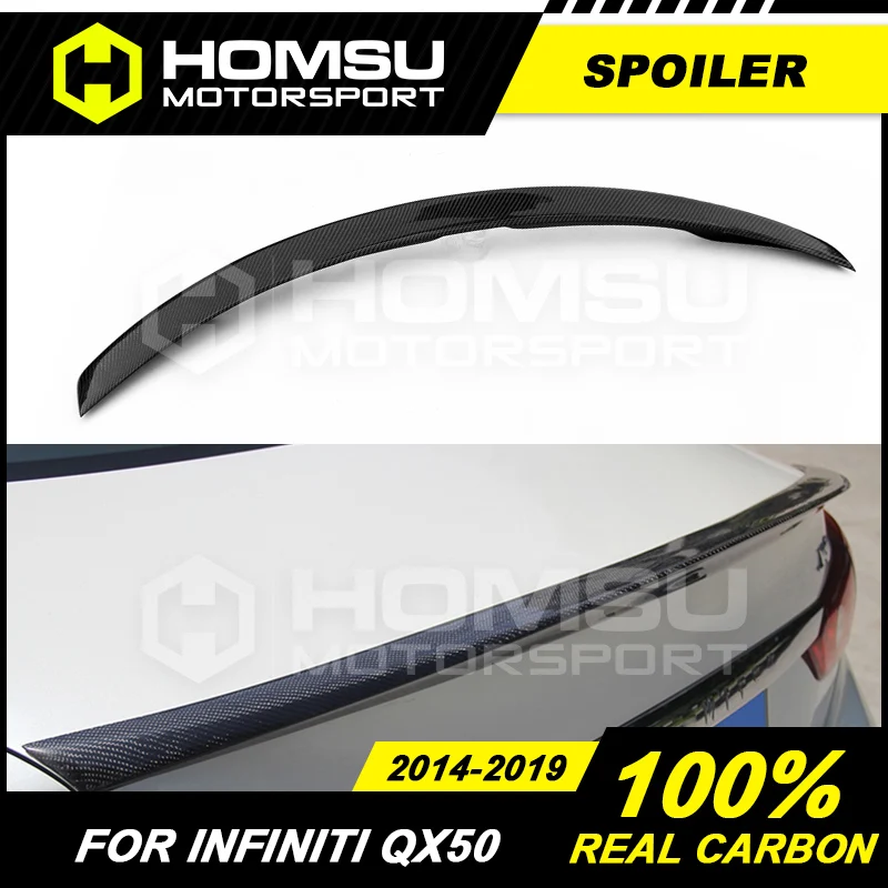 

Trunk Carbon spoiler for Infiniti QX50 rear spoiler carbon fiber rear wings for Infiniti QX50 car Styling 2018-2019