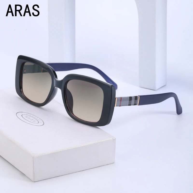 

Fashion Classic Plaid Square Sunglasses Female Retro Gentle Big Frame Shade Sun Glasses Luxury Brand Designer Eyewear Lunettes