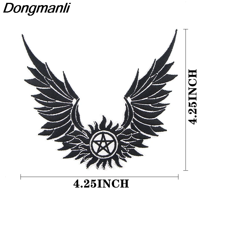 P4287 Dongmanli Supernatural TV вышитая нашивка аниме ПРИШИТАЯ железная аппликация значок для