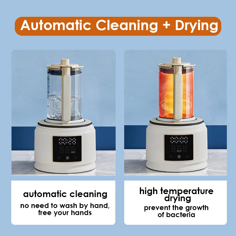 Bass Food Blender Soymilk Machine Portable Mixer Multifunctional Heating Maker 1000-1500ml Capacity Home Appliance | Бытовая техника