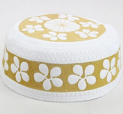 Arabe Allah мужские шапки Kippah африканская одежда головной убор s Arab Kippa Sombrero Pesca тюрбан обертывание мусульманская молитва одежда для мужчин - Цвет: yellow