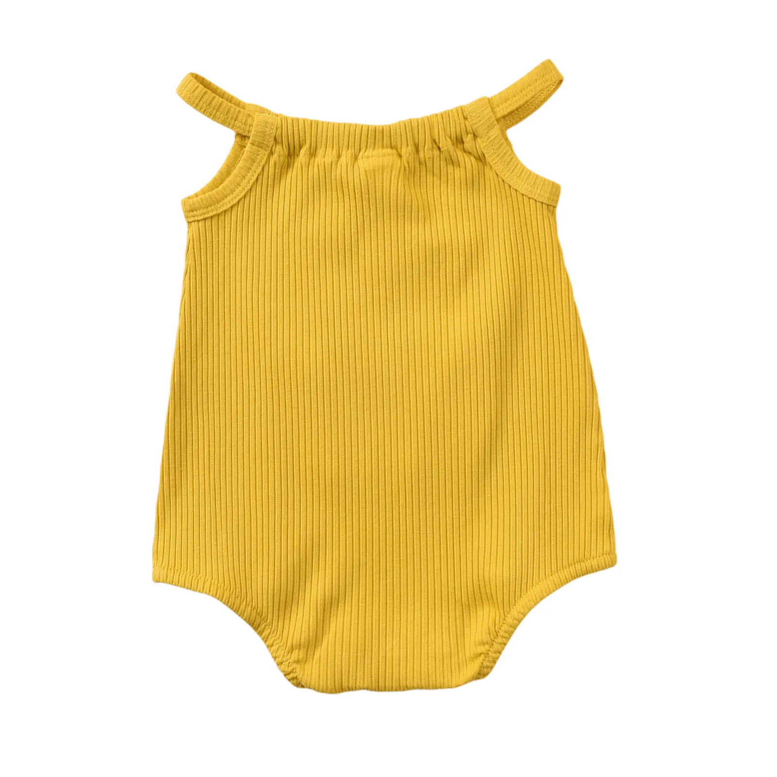 

2021 Baby Romper Flower Embroidery U-Neck Sleeveless Bodysuit with Pocket for Summer 0-12 Months