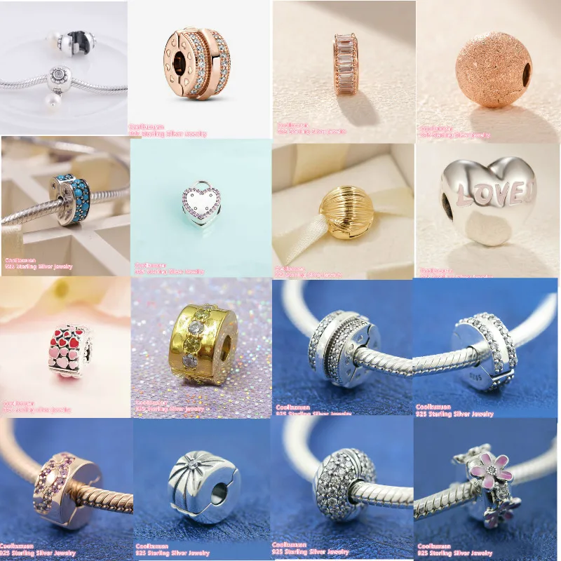 Серебряные бусины 925 пробы любимые сверкающие проложить линии льдообразования